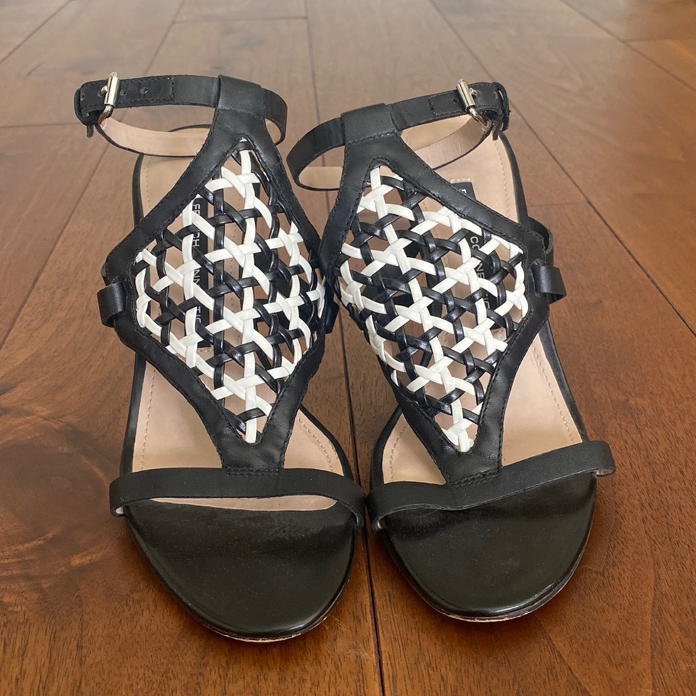 French connection ankle strap heels